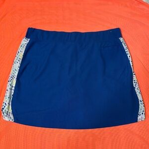 Pebble Beach Dry-Luxe Blue Mini Golf Skirt Skort Sz L